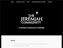 Tablet Screenshot of jeremiahcommunity.ca